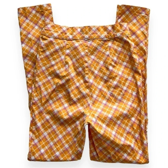 Urban Outfitters Pink & Orange Plaid Pants - Picture 1 of 5